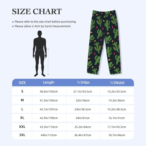 Pantalon de pyjama homme imprimé cactus idéal pour le homewear - 2