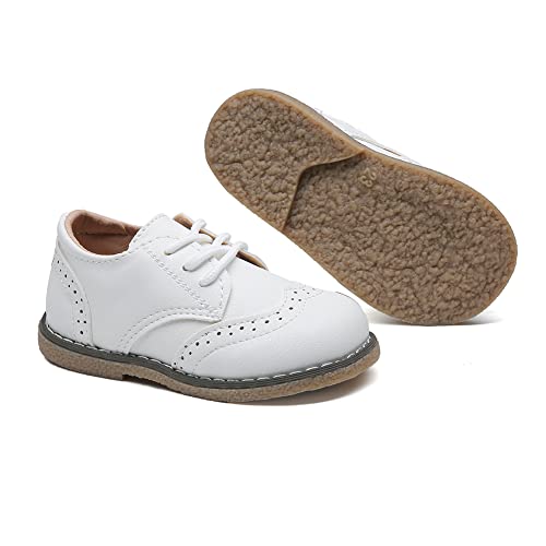 Image of Boys School Uniform Dress Shoes Casual Oxford Flats Toddler Girl Dress Shoes