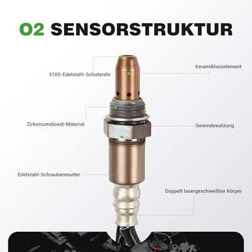 Sonde lambda TECHIE pour passage contrôle technique Peugeot 207 C4 - 4
