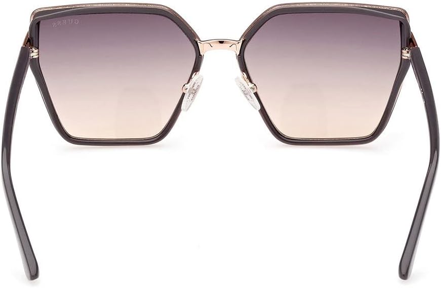 GUESS US Square Metal and Enamel Sunglasses
