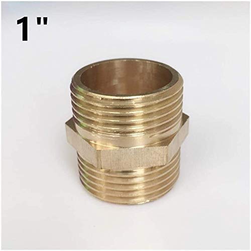 Raccordi filettati Raccordi per tubi in ottone 1/8" 1/4" 3/8" 1/2" 3/4" 1" Filettatura maschio Tubo in ottone Raccordi per capezzoli di riduzione uguali Raccordi rapidi in ottone Connettori Convertit