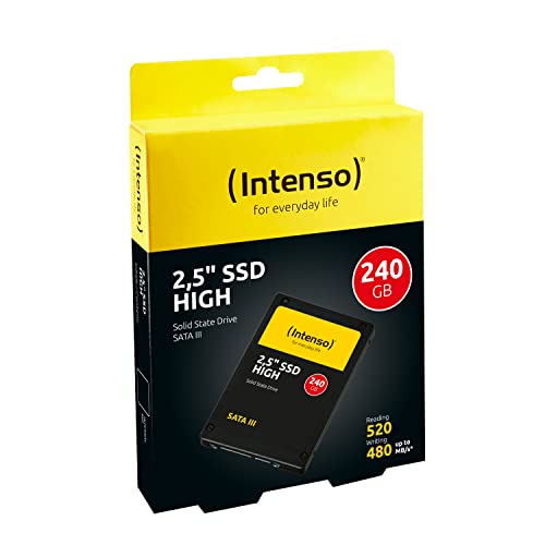 Intenso Interne 2,5" SSD SATA III High, 240 GB, 520 MB/Sekunden, Schwarz – Bild 7