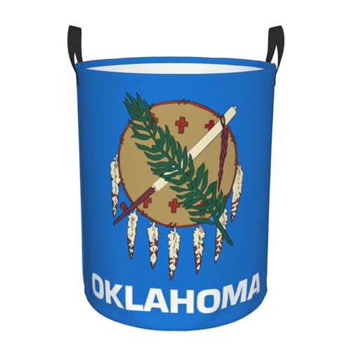 Panier à linge haut imprimé Oklahoma grand format rangement