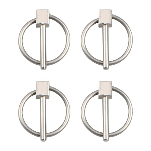 Increway INC-YF40-485-US8 3Mm Linch Pin,4Pcs Stainless Steel Round Safety Pins Lock Pin Retaining Pins Lynch Pin Assortment Kit cover