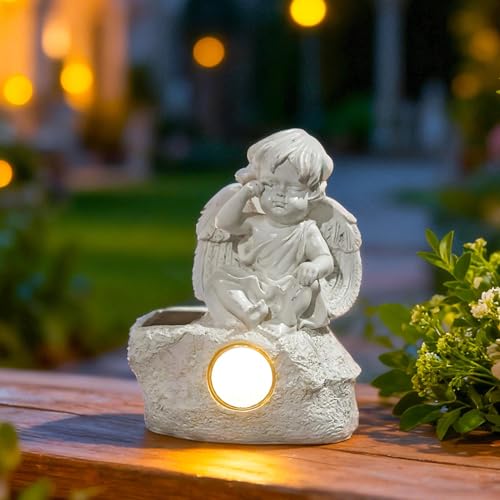 Statue d'ange en résine de qualité supérieure résistante aux intempéries - 4