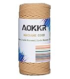 🚩【Fabricada con algodón de alta calidad natural】: Cree asombrosos proyectos hechos a mano con nuestra cuerda de algodón natural macramé más vendida. La hilo macrame de AOKKR es ecológica (algodón reciclado sin blanqueamientos artificiales). Es natural y se puede teñir con tintes naturales o sintéticos. Totalmente biodegradable e inodora.