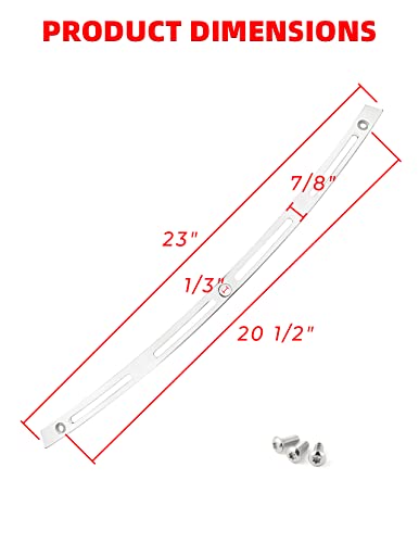 Amazicha Slotted Windshield Trim Polished Windscreen Trim Compatible For Harley Davidson Touring Street Glide Electra Glide Ultra Limited Tri Glide 1996-2013 #TOP6