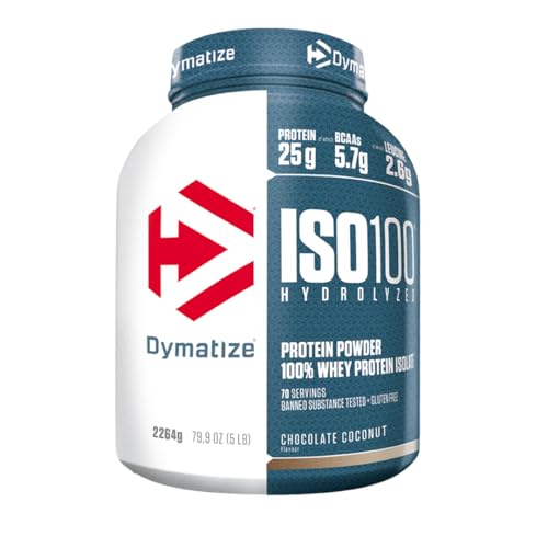 Dymatize Iso 100 Hydrolyzed Chocolate Coconut 2264G - Proteine Del Siero Di Latte Idrolizzate E Isolate In Polvere