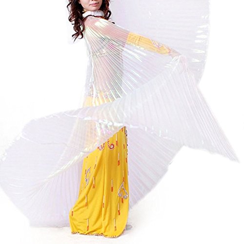 Tanzbekleidung & Accessories Isis Wings Voile de danse du ventre Belly Dance Costume Carnaval Samba Dance (blanc)