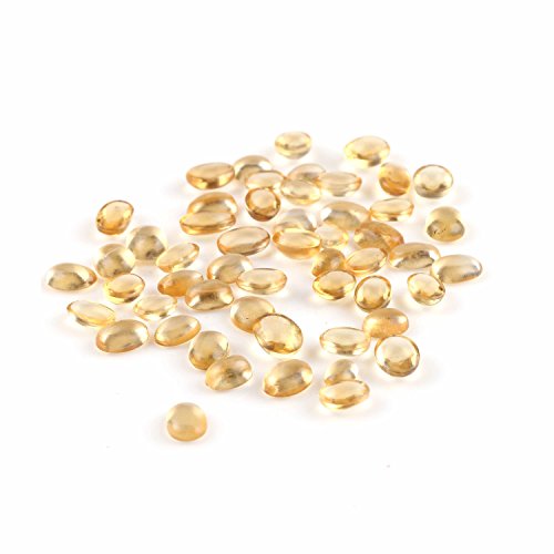 Citrine Africaine en vrac lot de 53 cabochons pour création de bagues