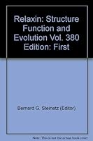 Relaxin: Structure, Function, and Evolution (Annals of the New York Academy of Sciences) 0897661508 Book Cover