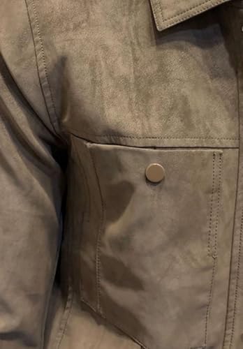 Men's Vintage Suede Blazer Single Breasted Classic Casual Faux Leather Sport Jacket4