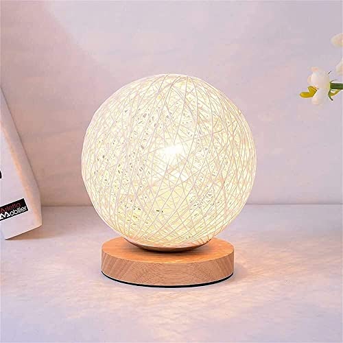 Lampe de chevet en rotin blanc pour éliminer la lumière agressive du soir