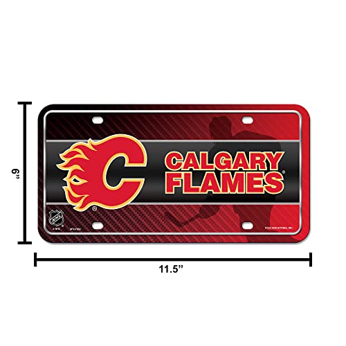 Plaque d'immatriculation NHL Calgary Flames pour le tuning auto de fan