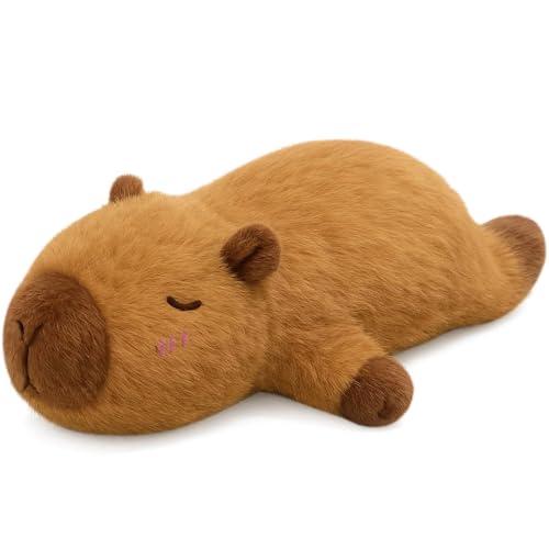 FENYW Juguete De Peluche Capybara, 48 cm Capibara Peluche, Simulación Carpincho Juguetes Gigante Capybara para Niños Adultos Kawaii Regalo Navidad, La Decoración del Hogar