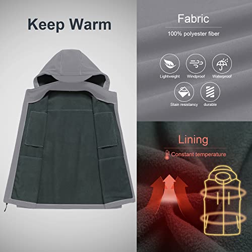 Image of CREATMO US Men's Casual Lightweight Warm Thin Outerwear Vest Windbreaker Sleeveless Jacket With Removable Hood