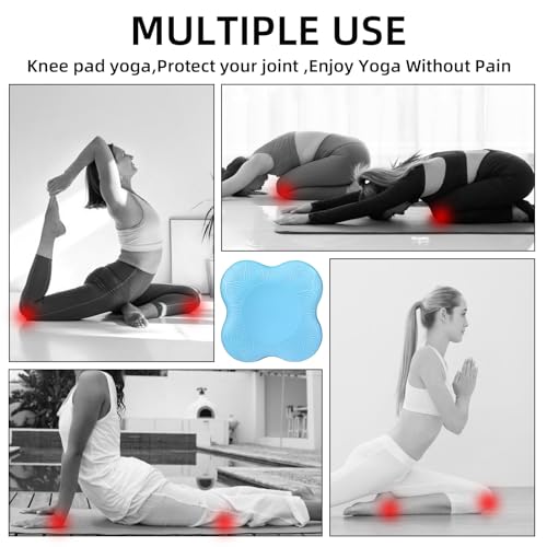 Image of 2-4 Pack Yoga Knee Pads, TPE Cushion for Pilates Exercise