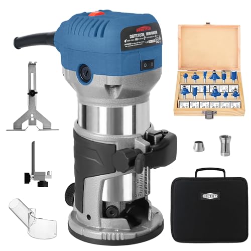 Dobetter 1.25HP Wood Router Tool, 6.5Amp Electric Trim Route...