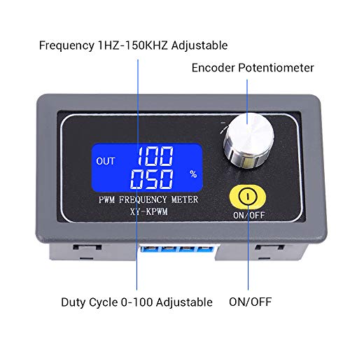 Pwm Pulse Frequency Generator, Icstation Signal Generator Module Dc 3.3V-30V Function Generator 5-30Ma 1-Channel 1Hz-150Khz Pwm Pulse Frequency Duty Cycle Square Wave Lcd Display #TOP1