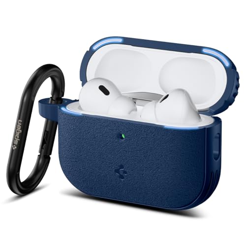 Image of Spigen for AirPods Pro 3 Case, Carabiner Included, Shock-Proof, Light & Compact Cover, (Spigen Vault) - Navy Blue