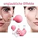 Schröpfgläser Silikon set (4 Stück) ，Schröpfglas aus Echtglas mit Saugball Silikon,Schröpfen Set gegen Falten & Verspannungen& Cellulite,Face Cupping Set ist in vier Größen gleichzeitig erhältlich