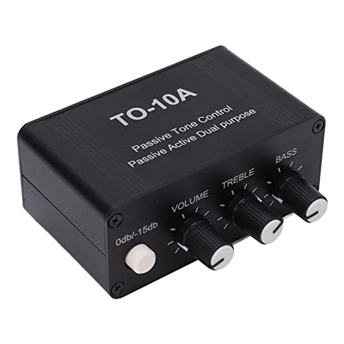 RASTKY Stereo-Vorverstärker, Kleiner Kopfhörerverstärker NE5532 mit 3,5-mm-Eingangsausgang – Geringer Stromverbrauch, Einfache Einrichtung, Lautstärkeregelung