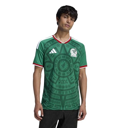 adidas Mens Mexico 26 Home Replica Jersey Bold Green Medium R