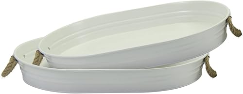 Miniatura 21 de Bandeja para servir con asa, 2 bandejas para servir alimentos, bandejas para servir alimentos, bandejas de servir para fiestas, almacenar, utilizar