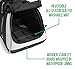 Sherpa Forma Frame Crash-Tested Travel Pet Carrier, Airline Approved & Guaranteed On Board - Black, Medium