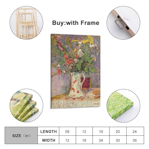 Poster Fleurs sauvages Bonnard deco pour habiller un mur vide - 2