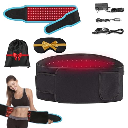 Lumalean Pro Belt, Adjustable Lumalean Pro Belt, 51.2 * 7.08in Hands-Free & Remote, Tightens Loose Skin, Slimming Belts for Women and Men Belly Back and Shoulder, Make You Feel Confident (Black)