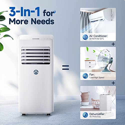Portable-Air-Conditioners-10000-BTU-Portable-AC-for-Room-up-to-450-Sq-Ft-3-in-1-AC-Unit-Dehumidifier-Fan-with-Digital-Display-Remote-Control-Window-Installation-Kit-24H-Timer-Sleep-Mode Portable Air Conditioners 10000 BTU Portable AC for Room up to 450 Sq Ft 3 in 1 AC Unit Dehumidifier Fan with Digital Display Remote Control Window Installation Kit 24H Timer Sleep Mode