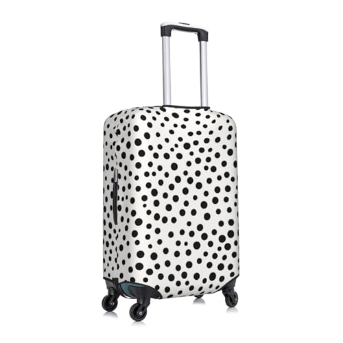 Black Dot Travel Luggage Cover Suitcase Protector Washable Elastic Suitcase Cover Anti-Scratch Luggage Protector Medium Travel Suitcase Baggage Cover Fits 18-32 Inch Suitcase3