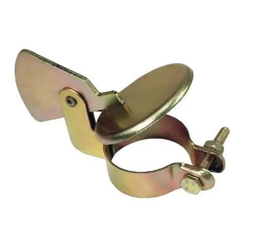 cyclingcolors Clapet pot échappement anti pluie bouchon tracteur diamètre 38mm (34mm - 42mm) compatible john deere argent tube capuchon protection étanche