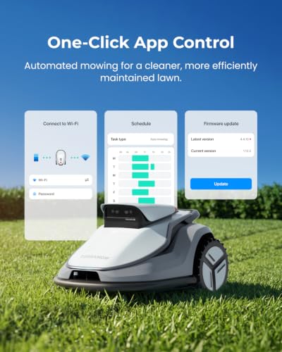 Image of TerraMow V1000 Robotic Lawn Mower with Garage, Tri-AI Vision, No Wire /RTK /Signal Issues, Auto Mapping, Max 0.3 Acres, Vision Navigation, AI Obstacle Avoidance, 100% Hands-Free for Complex Gardens