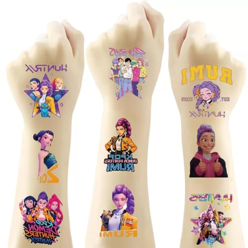 20 Blatt Demon Hunters Temporäre Tattoos für...