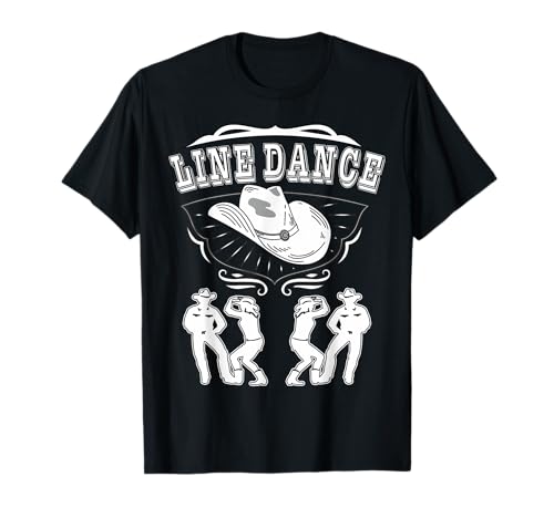 LINE DANCE Country Music Western Line Dance - Música de campo Camiseta
