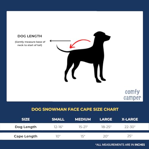 Disfraz capa muñeco de nieve para perro blanco talla L miniatura 4