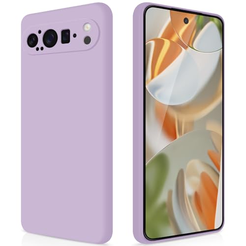 GiiYoon Case Compatible with Google Pixel 9 Pro, Silky-Soft Touch Full-Body Protective Phone Silicone Case
