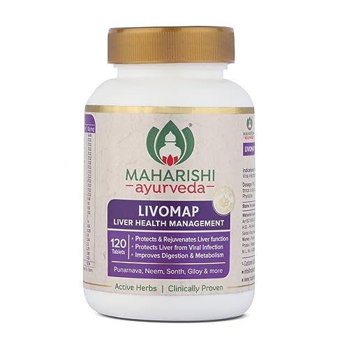 Maharishi Ayurveda Livomap Tablets for Liver Health and Support | Liver Health Management | Rejuvena...