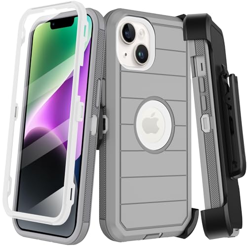 Coque iPhone 14 antichoc militaire KECAI avec protège-écran et béquille