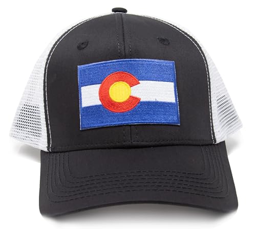 Image of International Tie State Hat for Men and Women, Adjustable Snapback Trucker Baseball Cap with Embroidered Patch