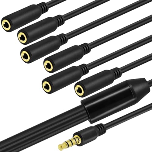 Cable divisor de audio 3.5mm con 6 salidas miniatura 3