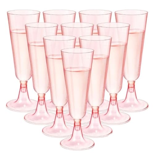 liritobor ゴブレット 使い捨て シャンパングラス/シャンパンカップ 軽量 ホームパーティ バーナイトクラブ イベント用品 (100個,4)