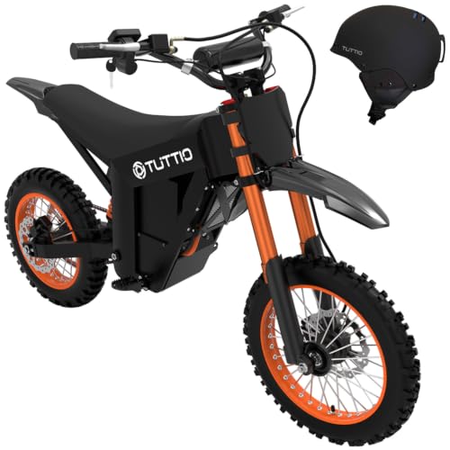 Image of Tuttio Soleil01 Electric Dirt Bike 3000W /3360W E-Motorcycle for Adults Teen | 40-45MPH, 48V 21AH Battery 45Miles, 14 inch /12 inch Fat Tire , Full Hydraulic Brakes and Suspensions Mountain Off-Road E Dirt Bike