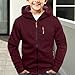 Wine Sports Kids Hoodie Casual Teens Long Sleeve Fashion Zip Up Sweatshirts Boys Hoodies Youth Hoodie Sweatshirt Lightweight Cotton Comfort Everyday Wear Size 4-5