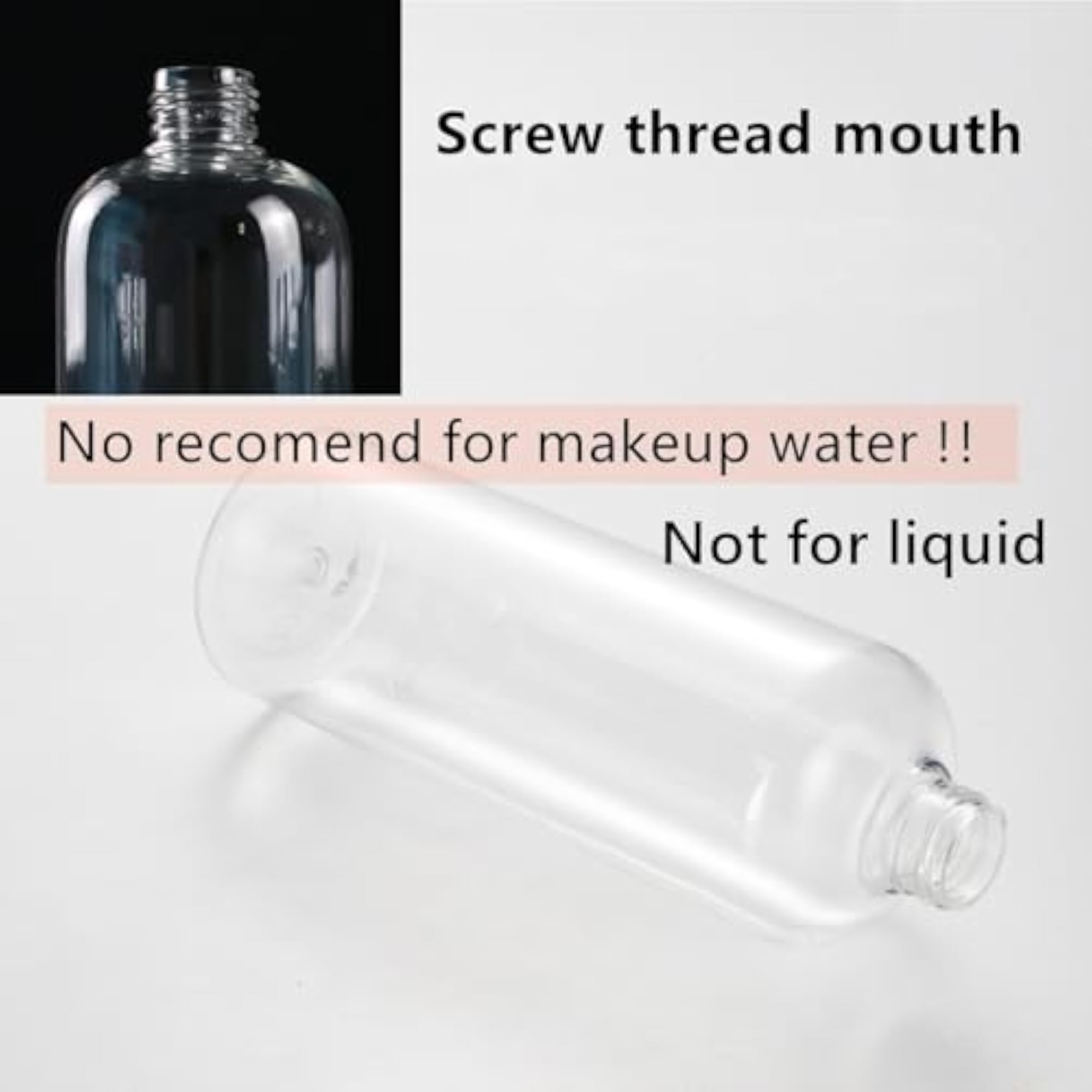 20 Pack 16oz Clear Plastic Empty Bottles