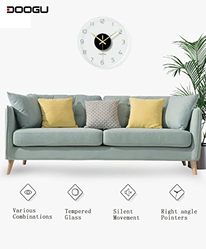Tempered Glass 12 Inch Silent Wall Clock product photo Tempered Glass 12 Inch Silent Wall Clock product