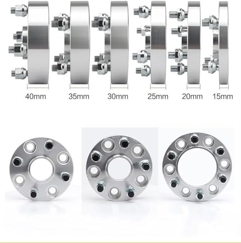 Accessoires pour entretoises de roue 2 pièces PCD 4x114.3 argentées