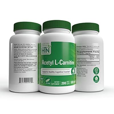 Health Thru Nutrition Acetyl L-Carnitine 500mg 200 Madagascar | Ubuy